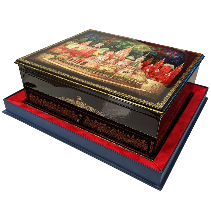 Casket "Moscow" with 4 caskets, Palekh